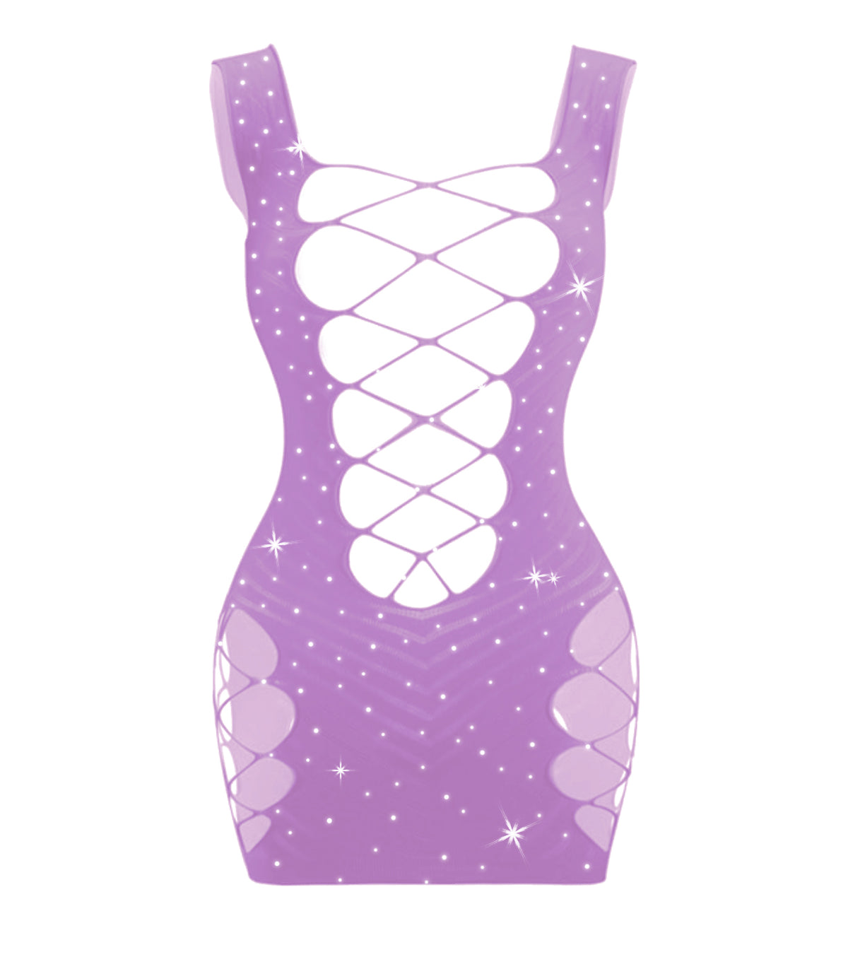 LILAC RHINESTONE DRESS [Cl:LILAC]