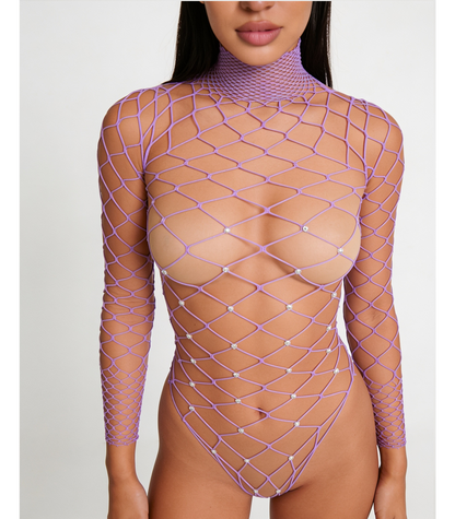 WIDE NET RHINESTONE TEDDY LIN014 [Cl:LILAC]