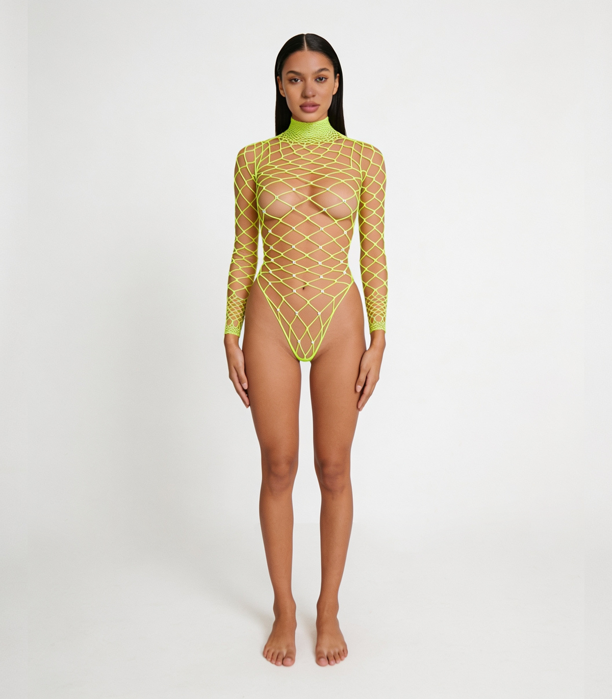 WIDE NET RHINESTONE TEDDY LIN014 [Cl:FLURO]