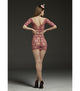 LL7108 BODY STOCKING PINEAPPLE DRESS PINK