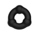 LL021 COCK RING BEADED FAT BOY SILICONE BLACK
