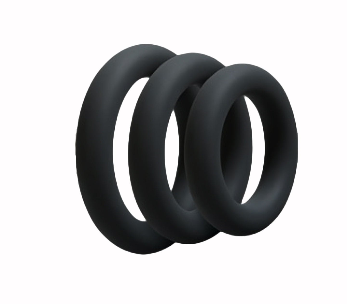 LL027 COCK RINGS SILICONE THICK 3PK [Cl:BLACK]