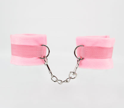 BABY BERLIN PLUSH WEBBING CUFFS [CL:PINK]