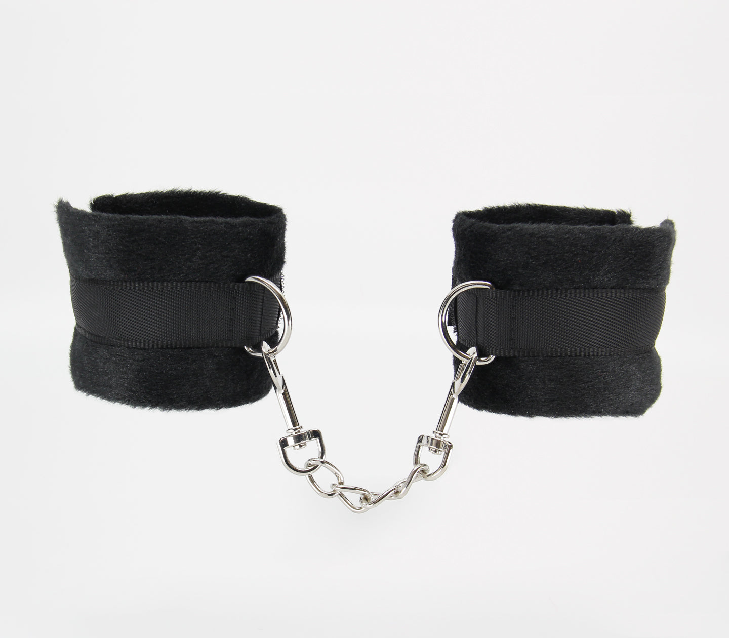 BABY BERLIN PLUSH WEBBING CUFFS [CL:BLACK]