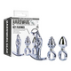 HARDWARE GEAR 3PK METAL BUTT PLUG SET 23