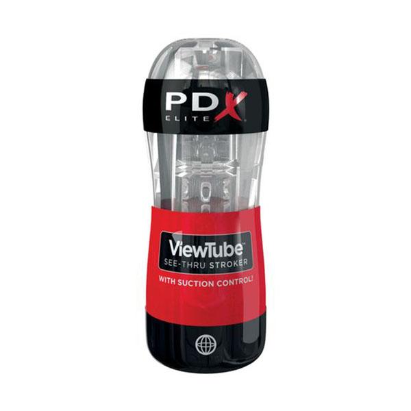 PDX ELITE STROKER MASTURBATOR VIEWTUBE CONTROL SUCTION CLEAR