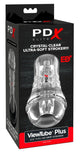 PDX ELITE VIEWTUBE SEE-THRU EZ-GRIP STROKER CLEAR