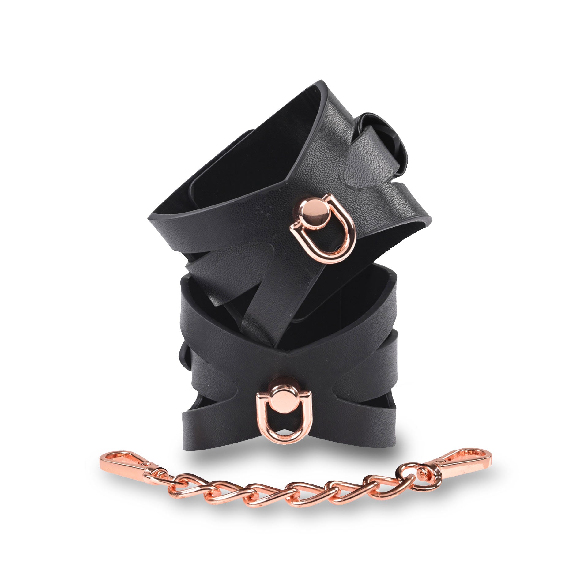 SEX & MISCHIEF BRAT HANDCUFFS - BLACK