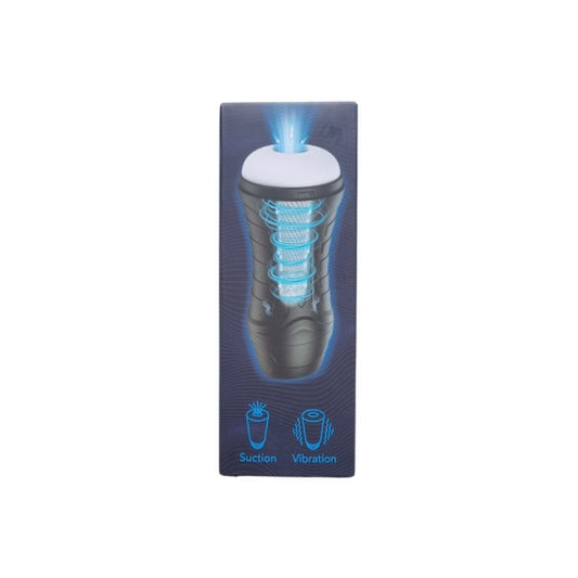 BONND BLOWN VIBRATING AND SUCTION MASTURBATOR