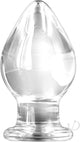 RENEGADE GLASS KNIGHT CLEAR BUTT PLUG