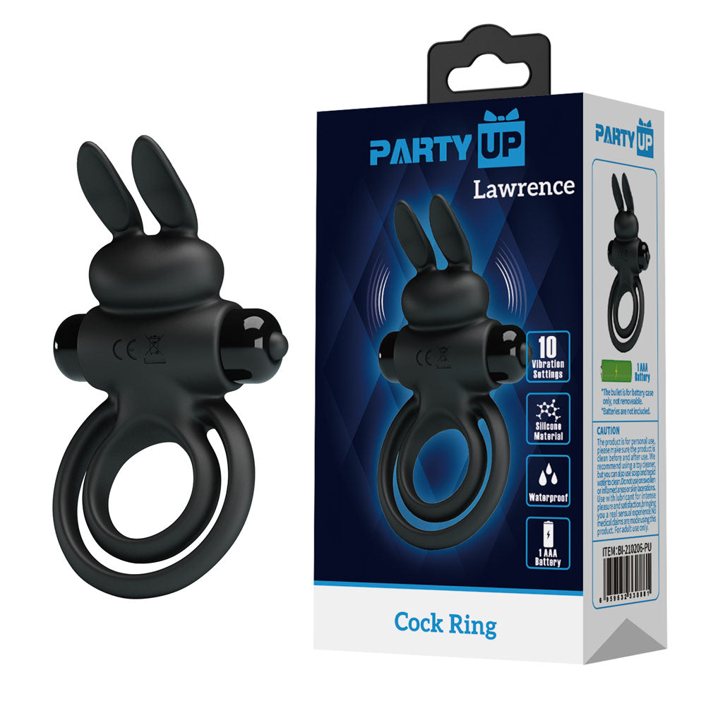 PARTY UP LAWRENCE VIBRATING COCK RING