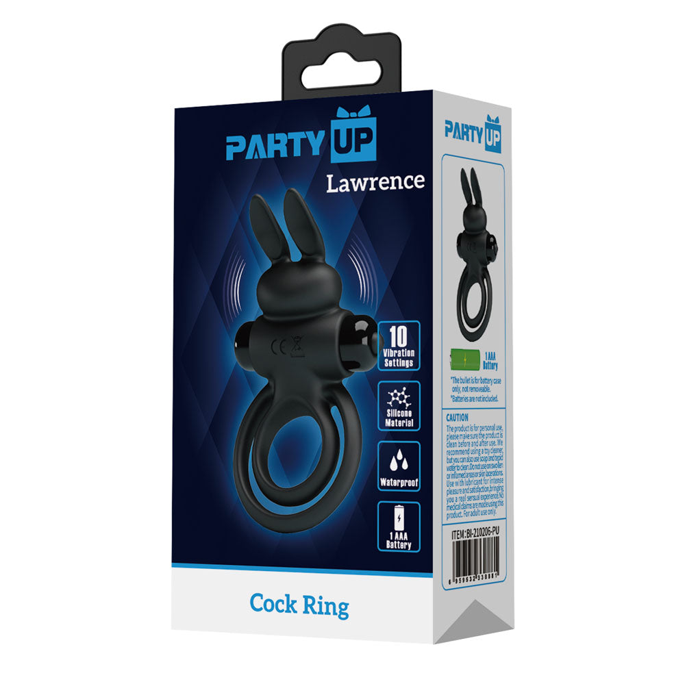 PARTY UP LAWRENCE VIBRATING COCK RING