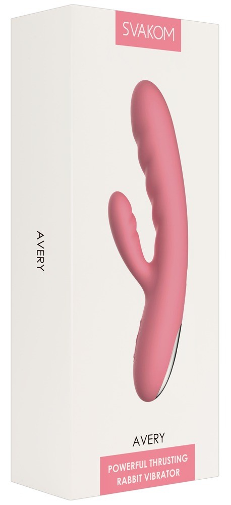 SVAKOM AVERY THRUSTING VIBRATOR [CL:STRAWBERRY PINK]