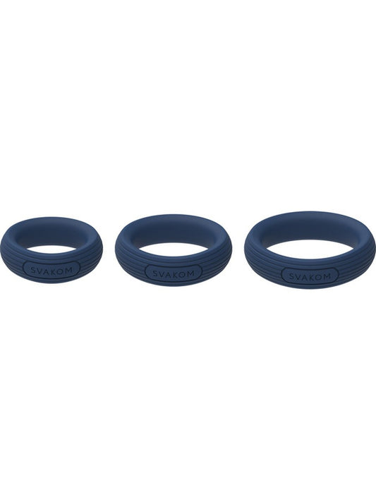 TRIOOO 3 PACK COCK RINGS BY SVAKOM
