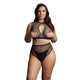 LE DESIR BODYSTOCKING LACE PATTERN BLACK OS [MODEL:027]