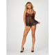 SEVEN TIL MIDNIGHTROMANTIC 2PC WINE BABYDOLL SET