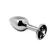 ANAL PLUG WITH BLACK JEWEL SIZE M
