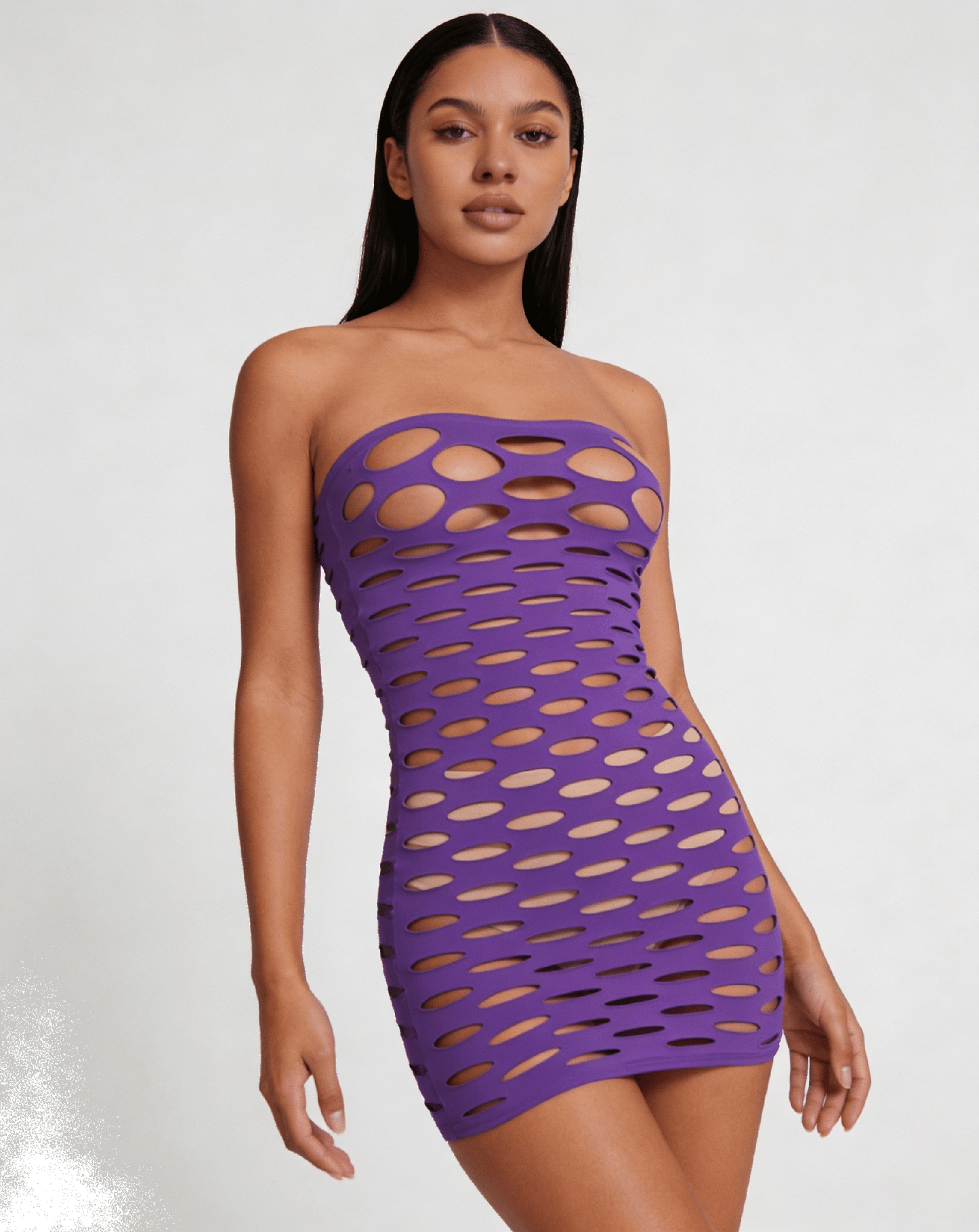 TUBE DRESS  [CL:PURPLE]