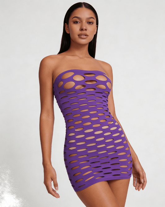 TUBE DRESS  [CL:PURPLE]