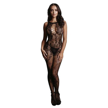 LE DESIR BODYSTOCKING LACE PATTERN BLACK OS [MODEL:023]