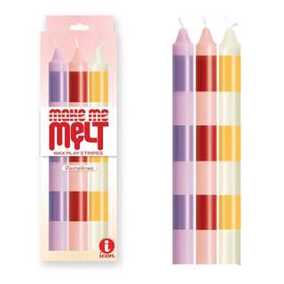 Make Me Melt Drip Candles 3pk Pastellines