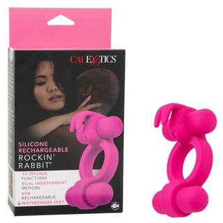 Calexotics Rockin' Rabbit Silicone Rechargeable Cock Ring