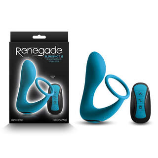 Renegade Slingshot II Cock Ring & Prostate Stimulator - Teal