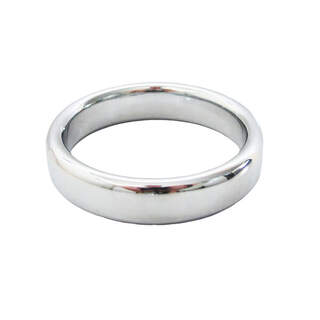 Love In Leather Stainless Steel 40mm Fat Boy Cock Ring