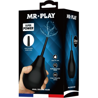 Mr Play Anal Douche Bulb - Black