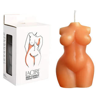 LaCire Torso Form I Drip Candle - Orange