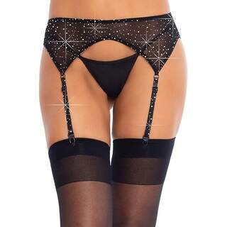 Leg Avenue Rhinestone Garter Belt