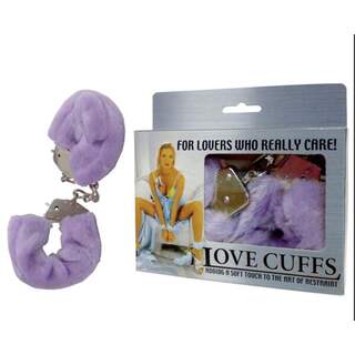 Fluffy Love Cuffs - Purple OR Black