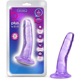 B Yours Plus Hard N Happy 5" Dildo - Purple