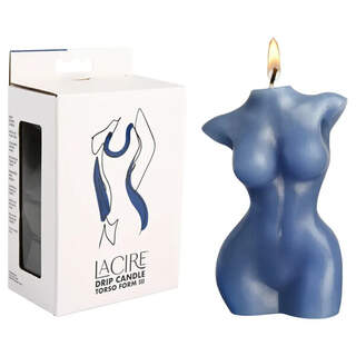 LaCire Torso Form III Drip Candle - Blue