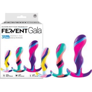 Fervent Gala Silicone Butt Plug 3pc Training Kit