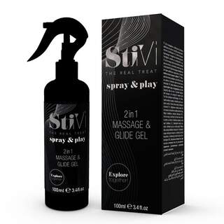 StiVi 2 in 1 Spray & Play Massage Glide Gel 100ml