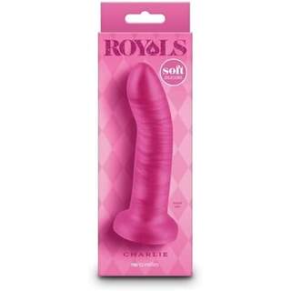 Royals 5" Charlie Metallic Pink Soft Dildo