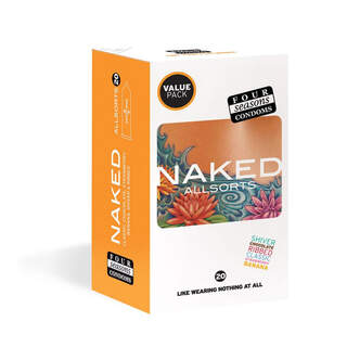 Four Seasons Naked Allsorts Condoms 20pk