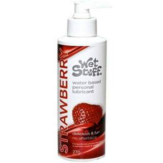 Wet Stuff Strawberry 270g Water Based Lubricant Pump Bottle