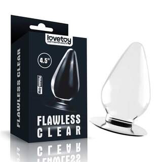 Flawless Clear 4.5"  Anal Plug