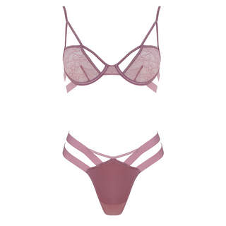 MUSE Stylish Bra & G-String 2pc Set PINK