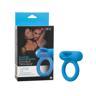 Calexotics Double Trouble Silicone Rechargeable Cock Ring